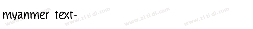 myanmer text字体转换